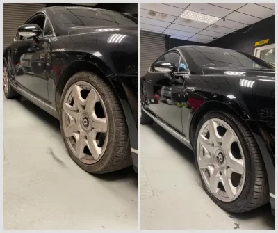 Alloy wheel repair work at Mirage Automotive Long Eaton