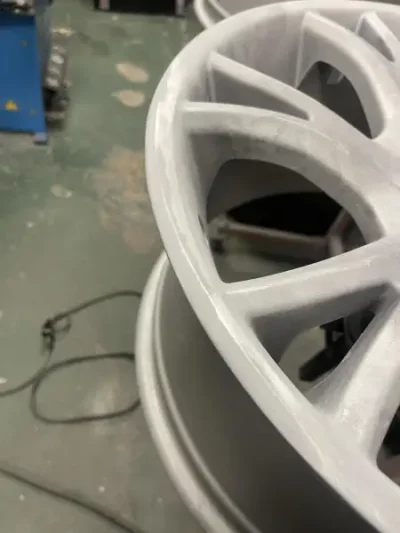 Alloy wheel repair work at Mirage Automotive Long Eaton